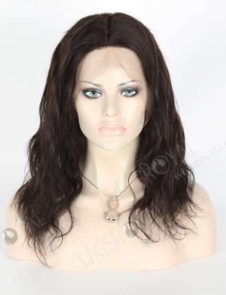 In Stock Brazilian Virgin Hair 14" Natural Wave Natural Color Silk Top Full Lace Wig STW-429