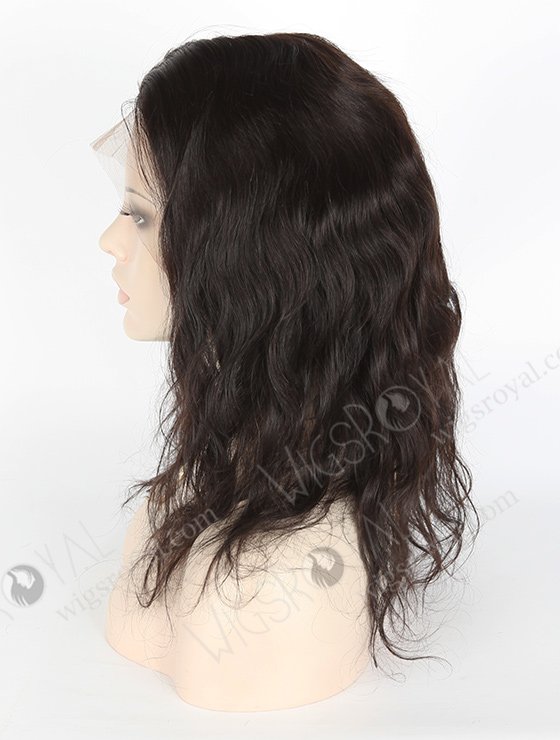 In Stock Brazilian Virgin Hair 14" Natural Wave Natural Color Silk Top Full Lace Wig STW-404-4503
