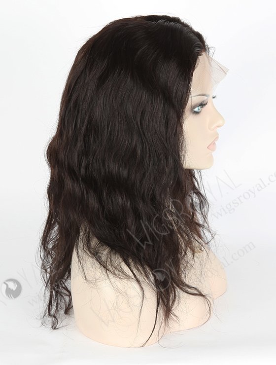 In Stock Brazilian Virgin Hair 14" Natural Wave Natural Color Silk Top Full Lace Wig STW-404-4506