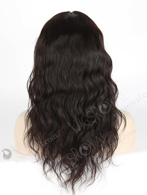 In Stock Brazilian Virgin Hair 16" Natural Wave Natural Color Silk Top Full Lace Wig STW-401-4734