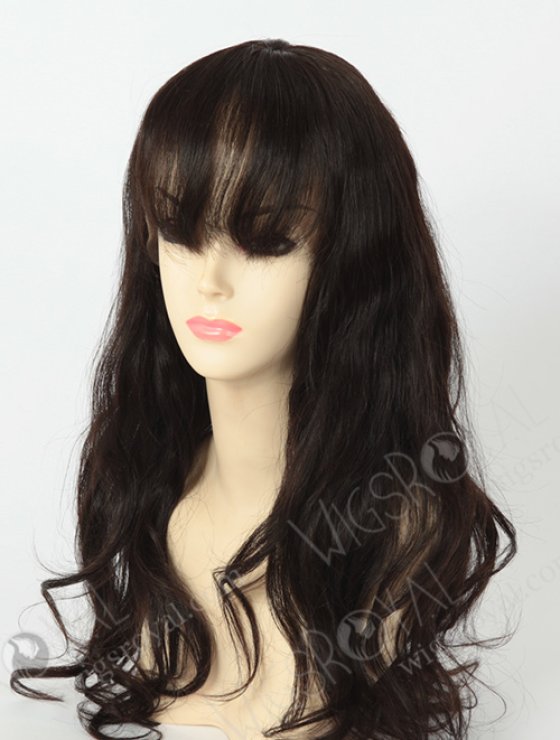 Glueless Full Lace Wig Brazilian Remy With Bangs WR-GL-015-4360
