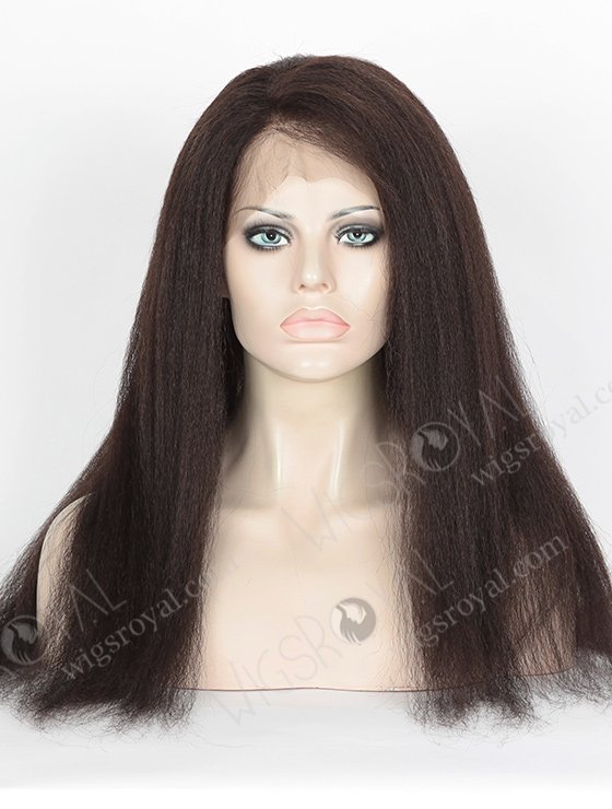 In Stock Indian Remy Hair 20" Kinky Straight Natural Color 360 Lace Wig 360LW-01019-5143