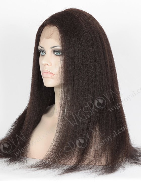In Stock Indian Remy Hair 20" Kinky Straight Natural Color 360 Lace Wig 360LW-01019-5144