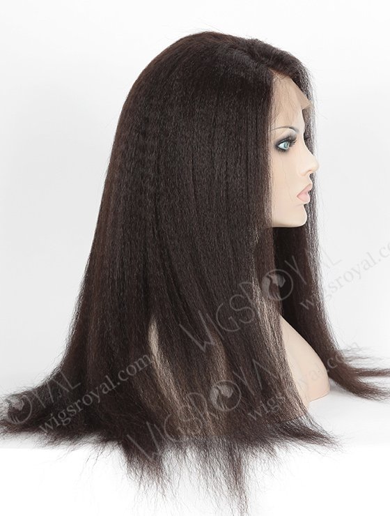 In Stock Indian Remy Hair 20" Kinky Straight Natural Color 360 Lace Wig 360LW-01019-5146