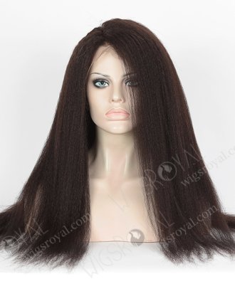 In Stock Indian Remy Hair 22" Kinky Straight Natural Color 360 Lace Wig 360LW-01027