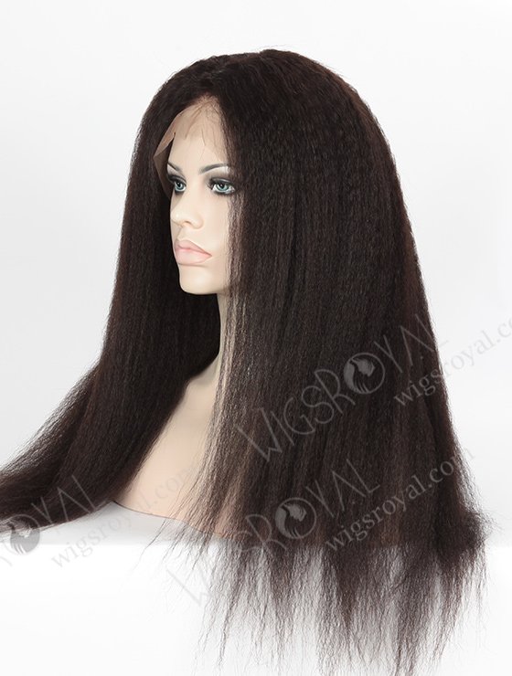 In Stock Indian Remy Hair 20" Italian Yaki Natural Color 360 Lace Wig 360LW-01020-5268