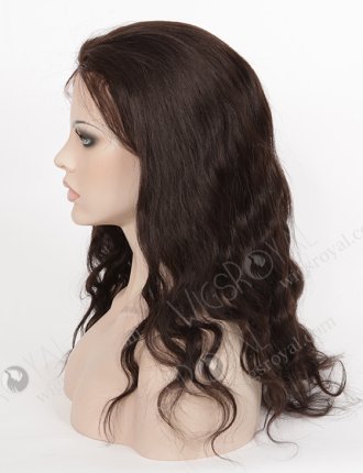 In Stock Malaysian Virgin Hair 18" Natural Wave 2# Color Silk Top Full Lace Wig STW-416