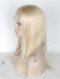 In Stock European Virgin Hair 14" Straight White Color Silk Top Full Lace Wig STW-824