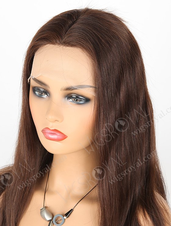 In Stock European Virgin Hair 18" Straight 2a# Color Silk Top Full Lace Wig STW-840-5310