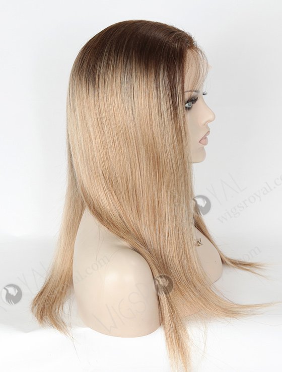 In Stock European Virgin Hair 16" Straight B116 Color Silk Top Full Lace Wig STW-830-5065