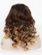 Brazilian Human Hair 18" Big Curl Ombre Color T-Natural Color/30#/27# Silk Top Full Lace Wig STW-417