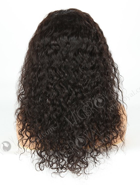 In Stock Indian Remy Hair 18" Natural Curly Natural Color 360 Lace Wig 360LW-01011-4925