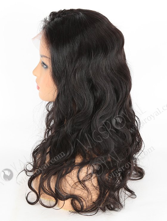 In Stock Indian Remy Hair 18" Body Wave #1B Color 360 Lace Wig 360LW-01015-5043