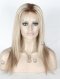 In Stock European Virgin Hair 14" Straight T9#/White With 9# Highlights Color Silk Top Full Lace Wig STW-826