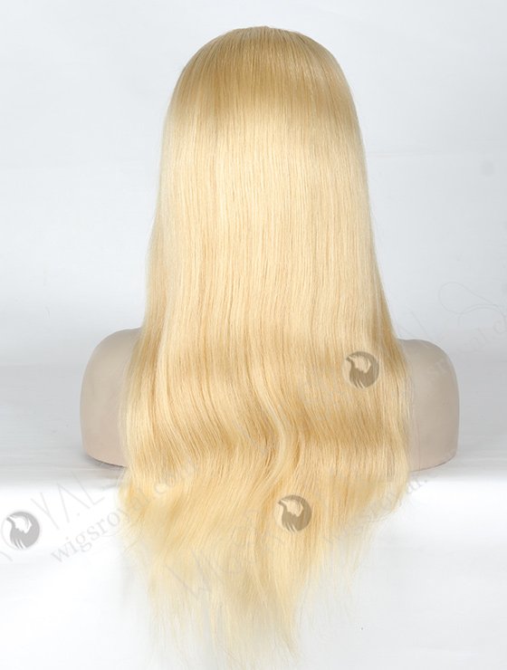 Natural Scalp Silk Top Lace Wig | 18 Inch Blonde 613 Full Head Hair Wig for Ladies STW-823-5256