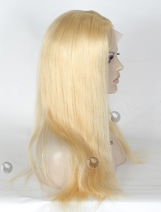 Natural Scalp Silk Top Lace Wig | 18 Inch Blonde 613 Full Head Hair Wig for Ladies STW-823-5253