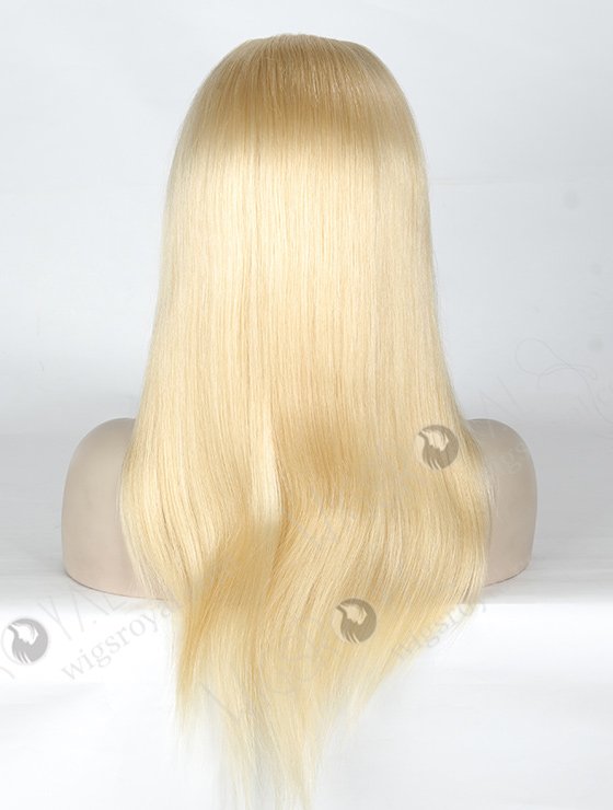 In Stock European Virgin Hair 18" Straight 613# Color Silk Top Full Lace Wig STW-822-5247