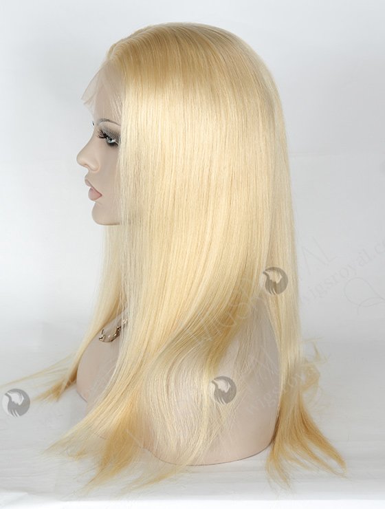 In Stock European Virgin Hair 18" Straight 613# Color Silk Top Full Lace Wig STW-822-5243