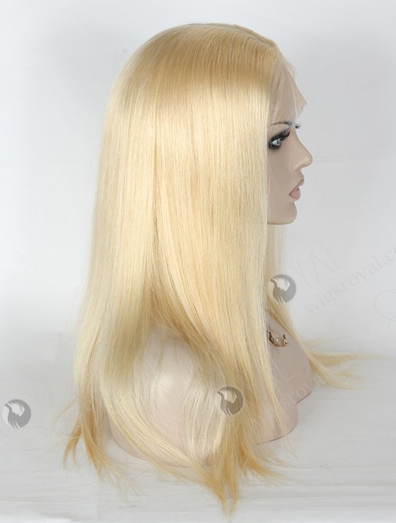 In Stock European Virgin Hair 18" Straight 613# Color Silk Top Full Lace Wig STW-822-5245