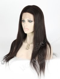 In Stock Brazilian Virgin Hair 20" Straight Natural Color Silk Top Full Lace Wig STW-407