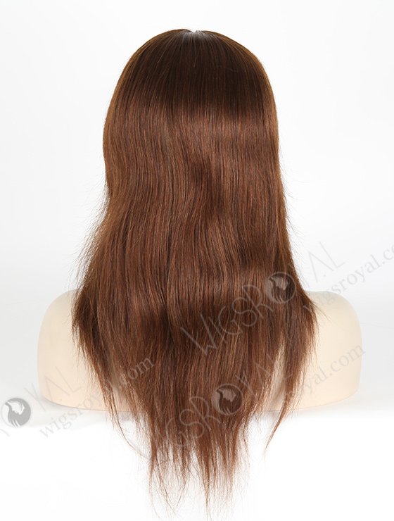 In Stock Chinese Virgin Hair 14" Straight 4# Color Silk Top Full Lace Wig STW-707-4842