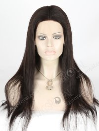 In Stock Brazilian Virgin Hair 20" Straight Natural Color Silk Top Full Lace Wig STW-422