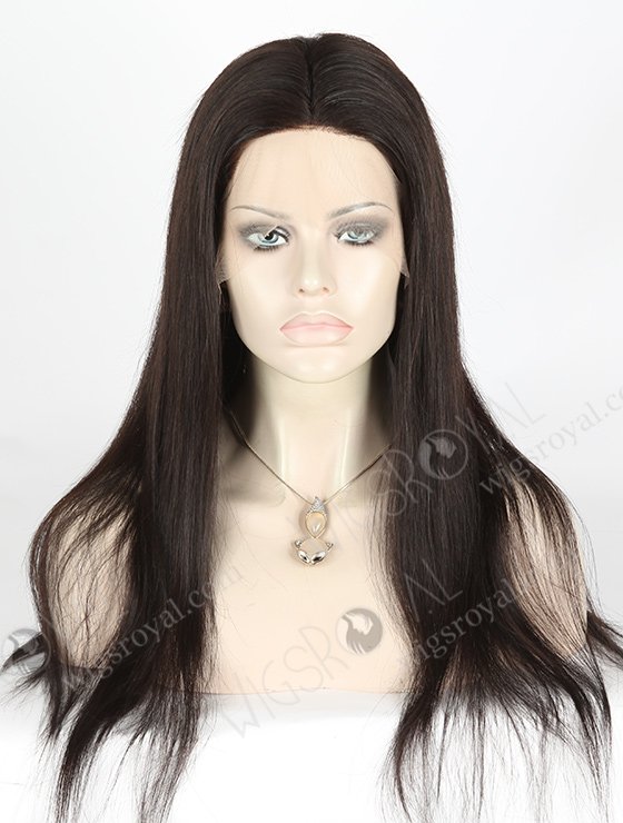 In Stock Brazilian Virgin Hair 20" Straight Natural Color Silk Top Full Lace Wig STW-422-4797