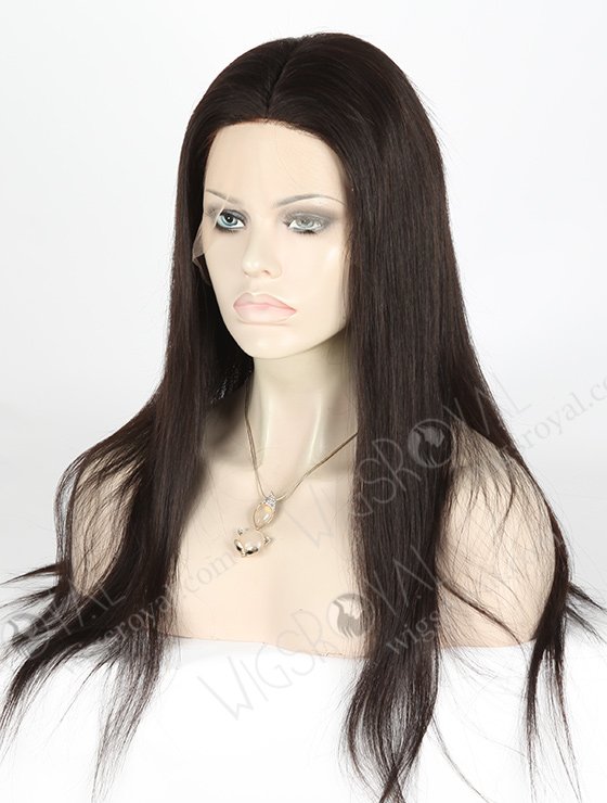 In Stock Brazilian Virgin Hair 20" Straight Natural Color Silk Top Full Lace Wig STW-422-4798