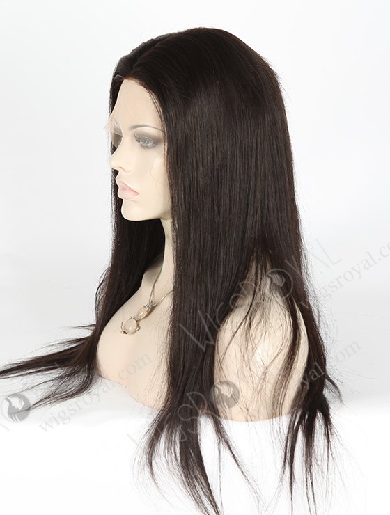 In Stock Brazilian Virgin Hair 20" Straight Natural Color Silk Top Full Lace Wig STW-422-4799