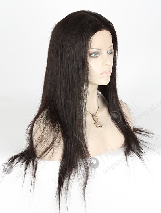 In Stock Brazilian Virgin Hair 20" Straight Natural Color Silk Top Full Lace Wig STW-422-4800