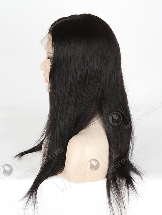 In Stock Brazilian Virgin Hair 18" Straight 1b# Color Silk Top Full Lace Wig STW-410-4761