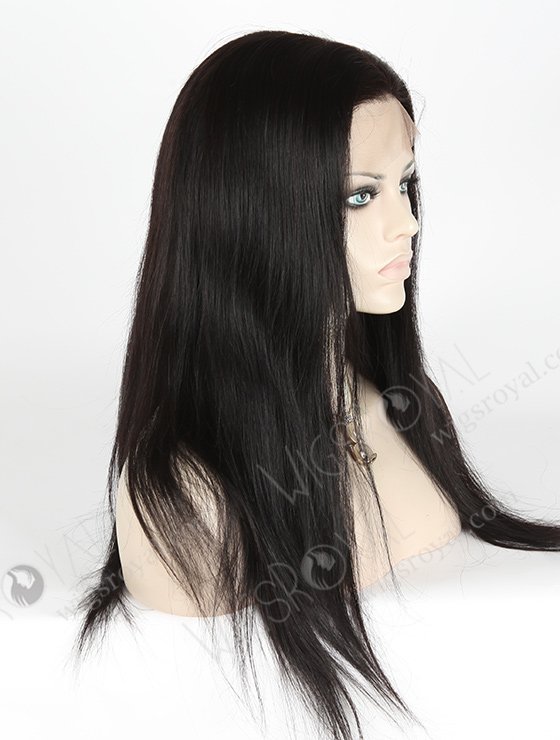 In Stock Brazilian Virgin Hair 18" Straight 1b# Color Silk Top Full Lace Wig STW-410-4764