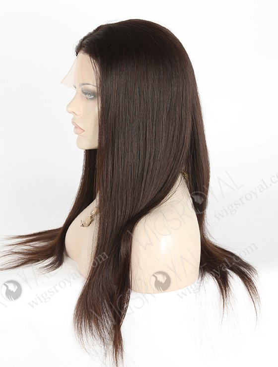 In Stock European Virgin Hair 20" Natural Straight Natural Color Silk Top Full Lace Wig STW-816-5189