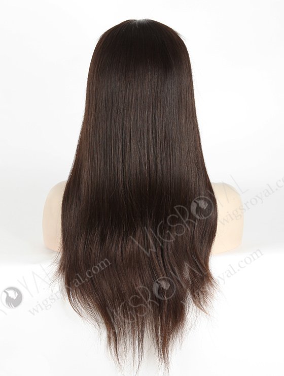 In Stock European Virgin Hair 20" Natural Straight Natural Color Silk Top Full Lace Wig STW-816-5191