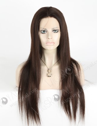 Best Natural Looking Silk Top Human Hair Wigs Unprocessed 22 Inch Natural Color Natural Straight European Virgin Hair STW-817