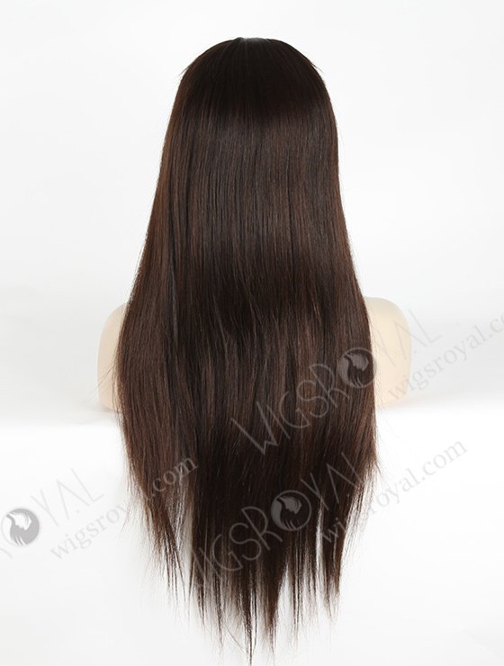 In Stock European Virgin Hair 22" Natural Straight Natural Color Silk Top Full Lace Wig STW-817-5200