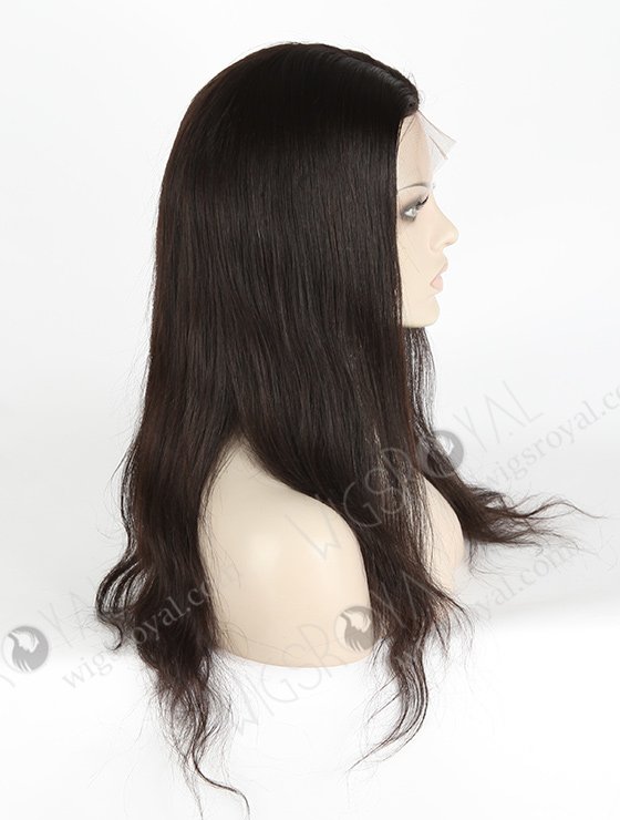 In Stock Chinese Virgin Hair 18" Natural Straight Natural Color Silk Top Full Lace Wig STW-702-4888
