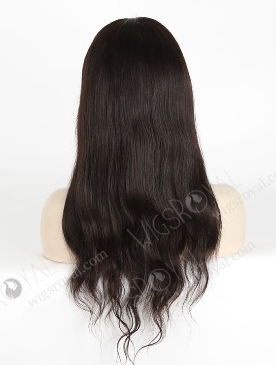 In Stock Chinese Virgin Hair 18" Natural Straight Natural Color Silk Top Full Lace Wig STW-702-4890
