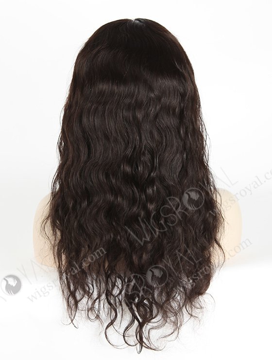 In Stock Brazilian Virgin Hair 18" Natural Wave Natural Color Silk Top Full Lace Wig STW-412-4772