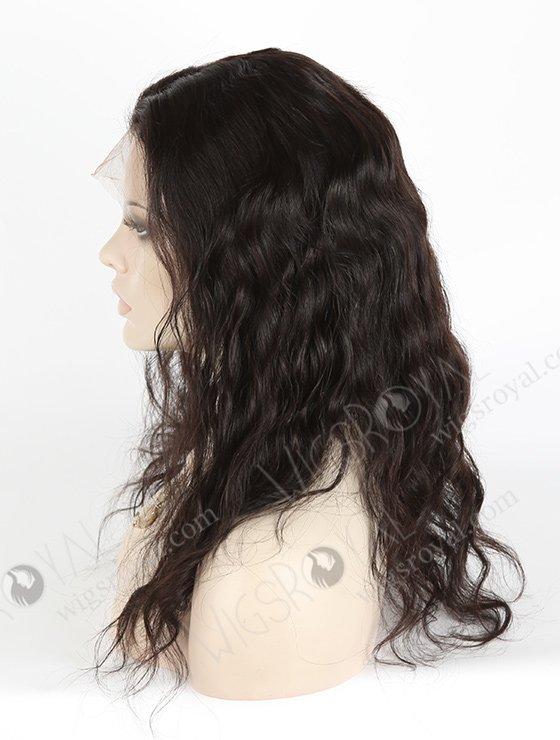 In Stock Chinese Virgin Hair 16" Natural Wave Natural Color Silk Top Full Lace Wig STW-701-4848