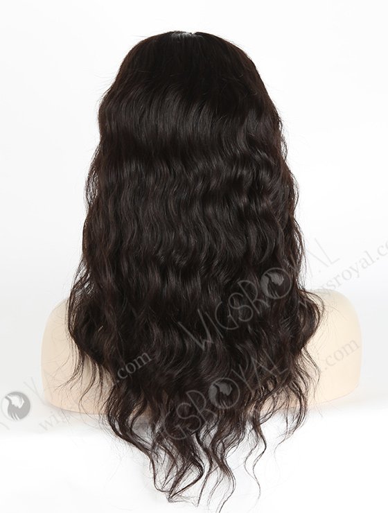 In Stock Chinese Virgin Hair 16" Natural Wave Natural Color Silk Top Full Lace Wig STW-701-4851
