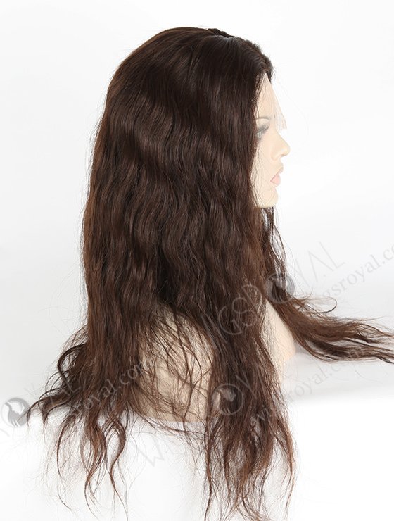In Stock European Virgin Hair 22" Natural Wave Natural Color Silk Top Full Lace Wig STW-819-5220