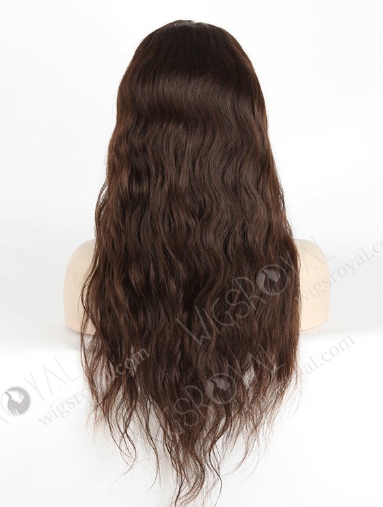 In Stock European Virgin Hair 22" Natural Wave Natural Color Silk Top Full Lace Wig STW-819-5218
