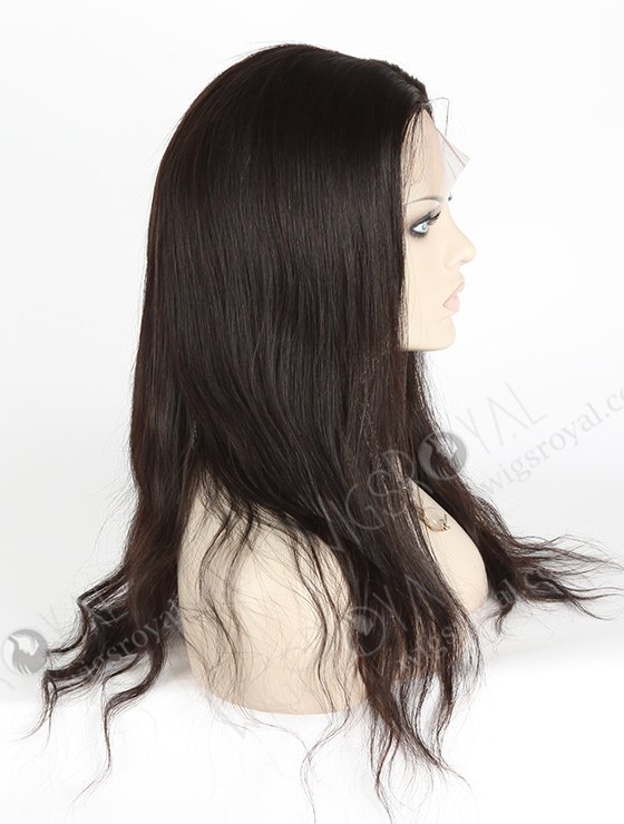 In Stock Chinese Virgin Hair 18" Natural Straight Natural Color Silk Top Full Lace Wig STW-708-4874