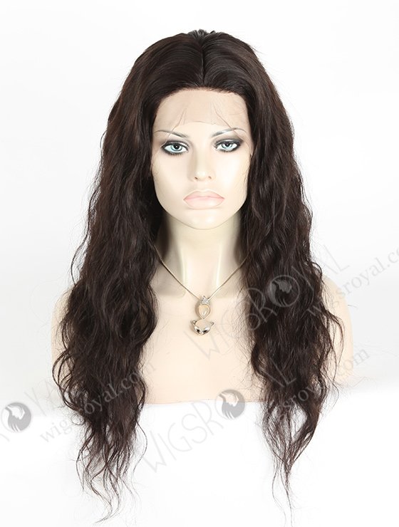 In Stock Brazilian Virgin Hair 20" Natural Wave Natural Color Silk Top Full Lace Wig STW-414-4822