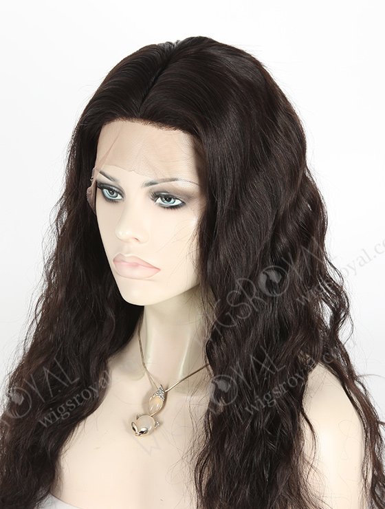In Stock Brazilian Virgin Hair 20" Natural Wave Natural Color Silk Top Full Lace Wig STW-414-4823
