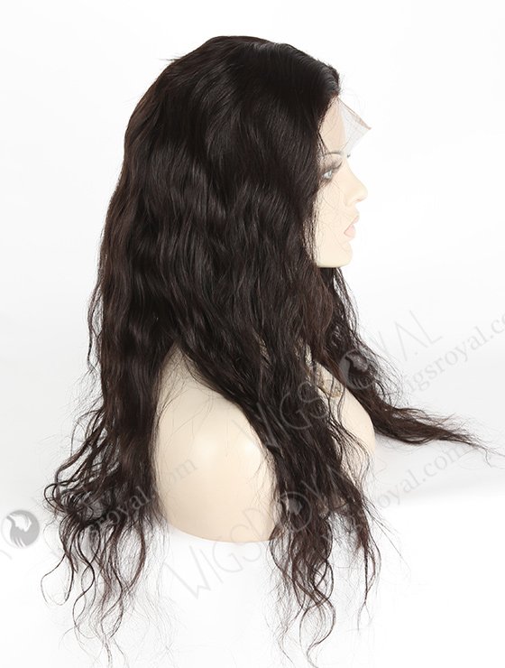 In Stock Brazilian Virgin Hair 20" Natural Wave Natural Color Silk Top Full Lace Wig STW-414-4826