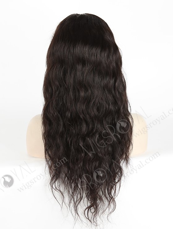 In Stock Brazilian Virgin Hair 20" Natural Wave Natural Color Silk Top Full Lace Wig STW-414-4825