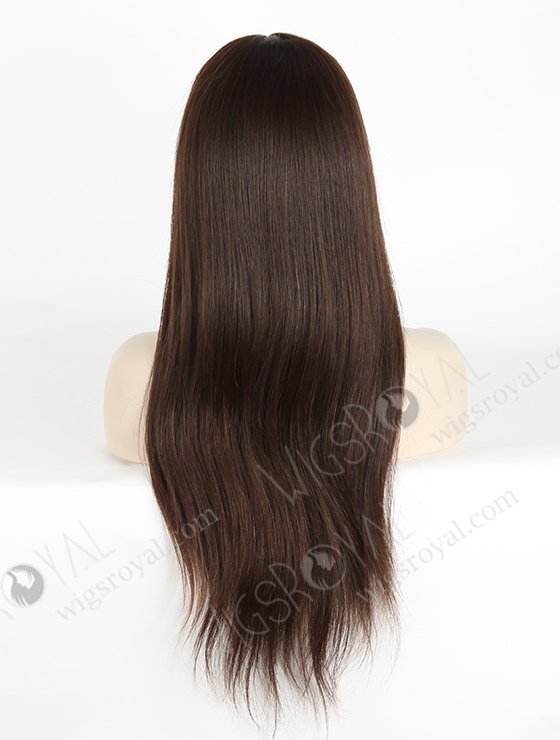 In Stock European Virgin Hair 22" Natural Straight Natural Color Silk Top Full Lace Wig STW-818-5210