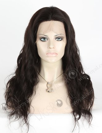 In Stock Brazilian Virgin Hair 20" Natural Straight Natural Color Silk Top Full Lace Wig STW-409